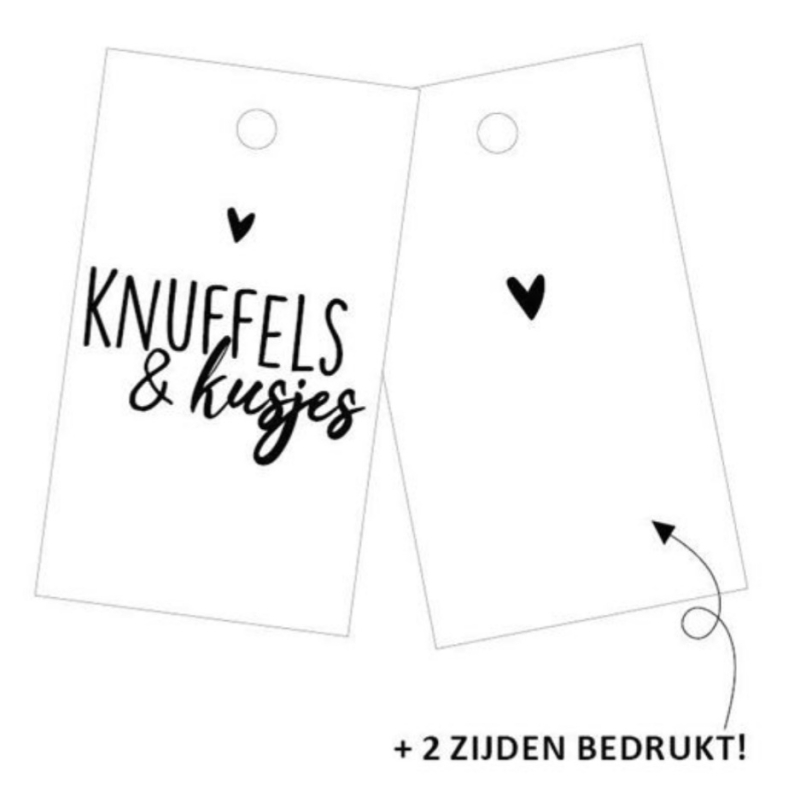Cadeaulabels | Knuffels en kusjes